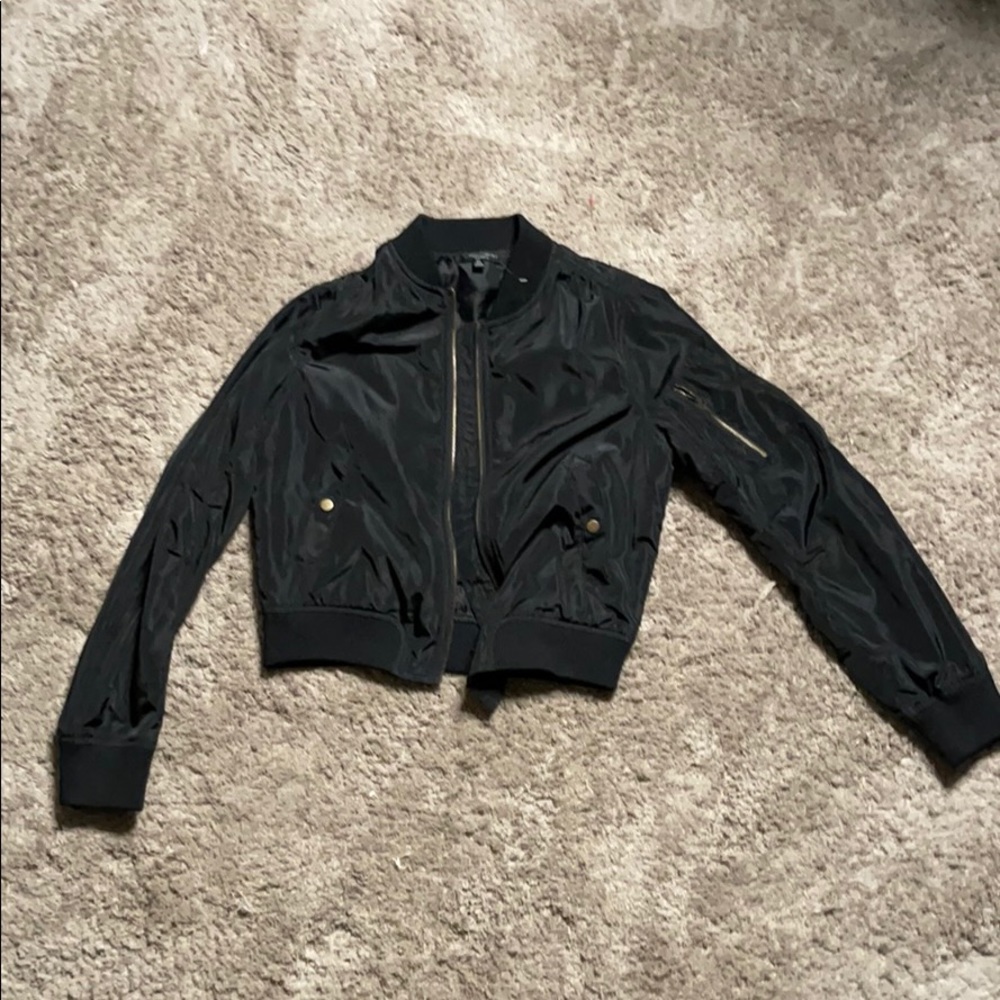 Black zip up jacket